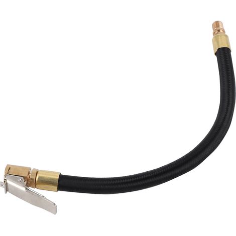 Flexible tuyau de gonflage pneu avec adaptateur valve américaine, pompe à air voiture moto vélo, rallonge de gonfleur rapide pour gonflage efficace. (1/5)