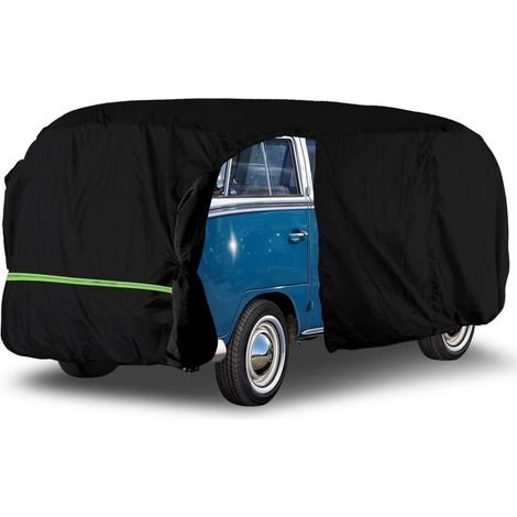 Vollgarage für VW Transporter T1-T3 (1950-1992) Schwarz, wasserdicht, mit Reißverschlusstür (1/5)