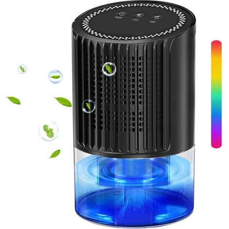 Domestic dehumidifier - 700 ml, with automatic defrost function, 2 operating modes, intelligent automatic shut-off, ultra-quiet, suitable for bedrooms, basements, rooms, closets (1/5)