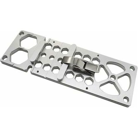 Ahlsen Riel guía de sierra circular de ángulo recto de 90°, accesorios cuadrados de sierra de riel de tope de aleación de aluminio para carpintería de 260 mm, herramienta auxiliar para tabla de cortar (1/5)