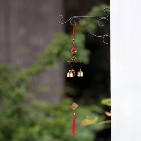 Campanelli eolici in metallo feng shui set da 2