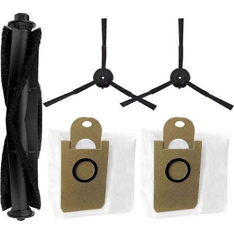 Accessoires pour Proscenic X1/X1S/MGTEC Twinboth S10 Ultra : rouleau principal, brosse latérale, sac à poussière (1/5)