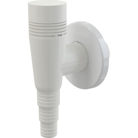 Sifón angular para lavadora con aireación, blanco DN32