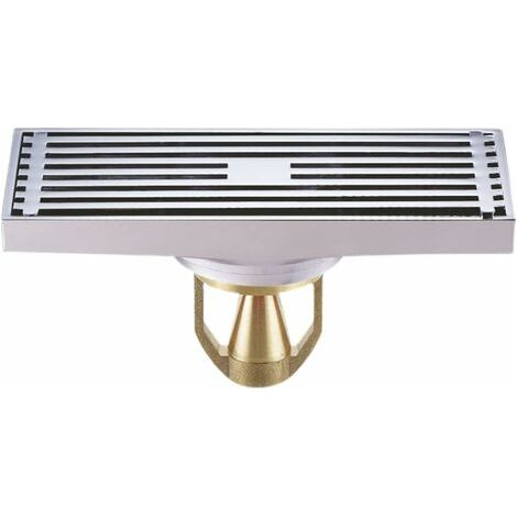 Siphon de sol en cuivre, 8 cm, avec protection anti-odeurs, adapté aux salles de bains, pour une installation dans les zones résidentielles humides.-AquaForge (1/4)