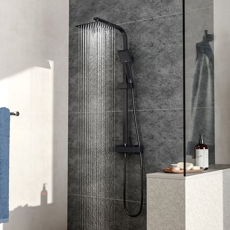 Wall Mount Thermostatic Shower Faucet Set for Bathroom (1/5)