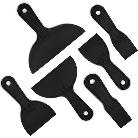 6 Pièces Couteau à Mastic de Spatule en Plastique, Couteau à Enduire, Spatule à Enduire Mastic pour Retrait Résine Impression Pellicule (1/5)