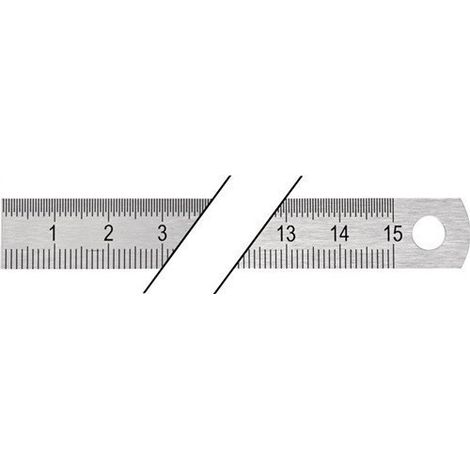 Escala De Acero Longitud 150 Mm Acero Flexible Division B