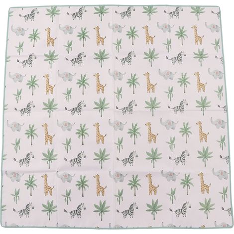 Tapis d'éveil antidérapant imperméable pour bébé avec motifs mignons pour sol ou table à langer (1/5)