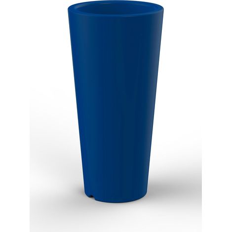 Vaso Ø37,5x102 cm in Resina Arkema Tondo 102 Blu (1/2)