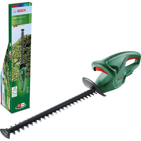 Bosch tijeras cortasetos a batería EasyHedgeCut 18-45 (sin batería, sistema de 18 V, hoja de 45 cm de largo)