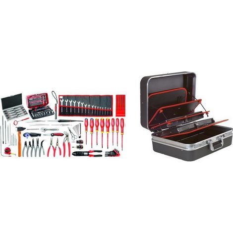 Facom – Coffret multi-outils 120 pièces – Électro-mécanique pour travaux intensifs – Malette de rangement – Outils pour béton armé et bois dur (1/3)