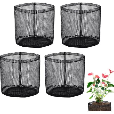 4pcs Sacs Pépinière 18 virgule 5x18 virgule 5cm PVC Respirant Sac Semis Pots Semis Conteneur Pochette Plantes Légumes jardin (1/5)
