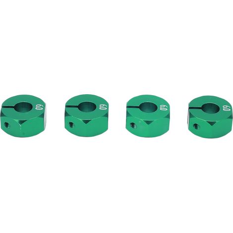Adaptateur de moyeu 12mm à 6mm pour RC 1/10, coupleur robuste et durable de couleur verte (1/5)
