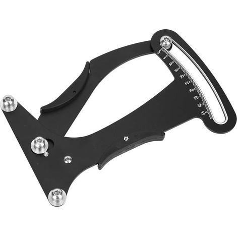 Tensiomètre de rayon de vélo, tensiomètre de rayon de vélo de route durable fil d'acier outil d'étalonnage de roue de vélo Chronographe de jante (bt099 noir (CNC) (1/5)