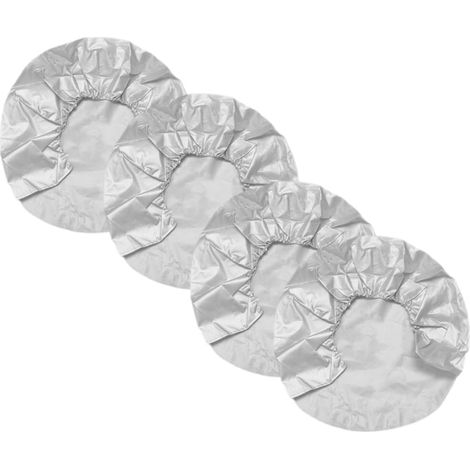 Lot de 4 Housses de Protection Universelles pour Pneus de Camion en Tissu Oxford Argenté, Design Pratique et Facile à Utiliser, Adaptées pour Différents Véhicules (1/5)