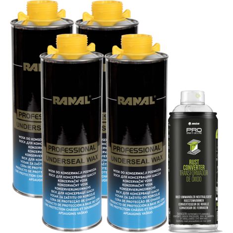 4 cere anticorrosione per la manutenzione del telaio 1L + 1 antiruggine 400ml (1/4)