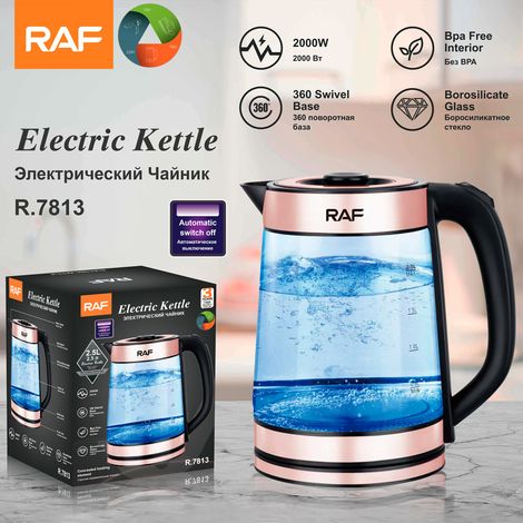 Bouilloire électrique multifonctionnelle en verre borosilicate haute qualité, conforme aux normes européennes pour un usage domestique (1/5)