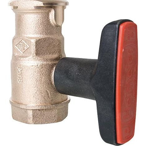 HEIMEIER Robinet sphérique pour pompe Globo P 1 1/4" x 1 1/4", bronze rouge, 0620-05.000