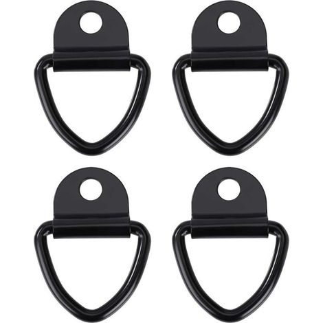 Crochets d'arrimage Anneau Robustes V-Ring en Acier Inoxydable Bague d'ancre pour Remorques Camions et Entrepts 4pcs (1/5)