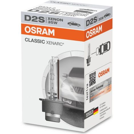 Ampoule Xénon XENARC CLASSIC D2S Osram 66240CLC (1/3)