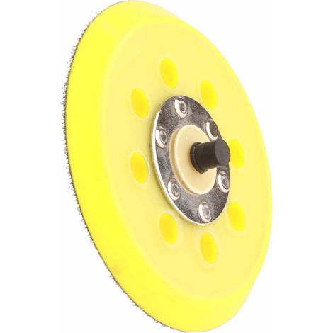 Ventouse adhésive pour papier de verre à 8 trous de 5 pouces, base de papier de verre de 125 mm, disque de polissage, base de plateau pour meuleuse pneumatique. (1/5)