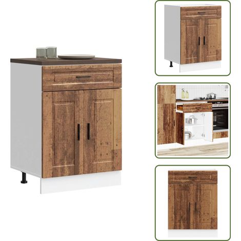 Armadio in legno - vidaXL Base da Cucina Porto Legno Antico in Legno Multistrato - Base in legno