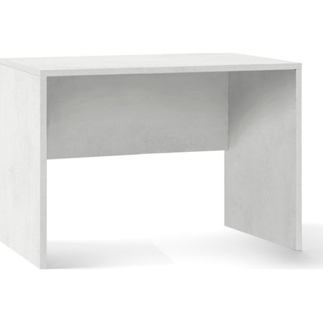 Moderner Schreibtisch aus oxidweißem Holz 120 x 69 x H76 cm