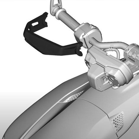 Kit de protège-mains en aluminium pour tous les modèles Bombardier Can-Am Ryke 600 et 900 (1/4)