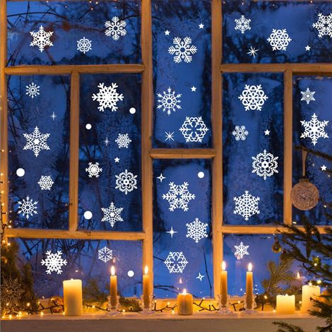 Weihnachtsfensteraufkleber, DIY-Weihnachtsfensteraufkleber, Weihnachtsfensteraufkleber, Fensteraufkleber