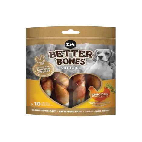 Zoë Better Bones Pollo - Rolls Grandes Envueltos en Pollo con Romero y Tomillo - 10 Ud