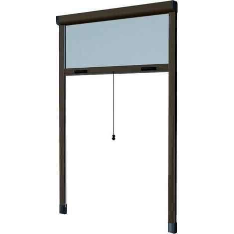 Zanzariere Alluminio Hu-Firma Verticale Marrone cm.120x250