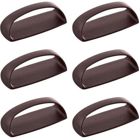 6er-Pack selbstklebende Sofort-Schrankgriffe für Schubladen und Schiebetüren, ohne Bohren, für Fenster und Schränke (Kaffee) (1/5)