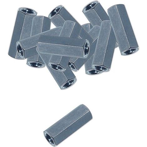 100 Stk. Sechskant-Distanzmuffe Gewindemuffe M 8 x 30 mm - Stahl verzinkt