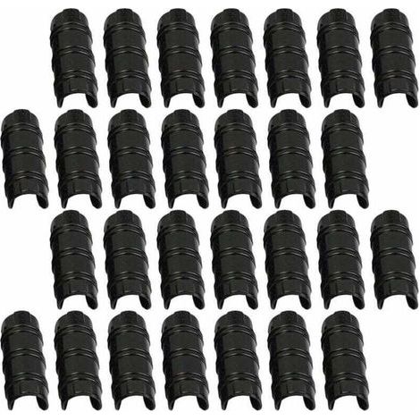 30pcs 32mm Serre Clips,Pinces à Tuyau pour la Fixation des Housses au Jardin Serres,des Films,des Plantes, (1/4)
