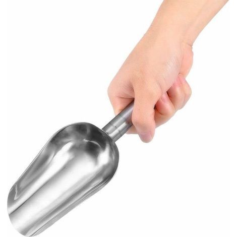 Paletta multifunzionale in acciaio inox per cibo per animali, alimenti secchi, caramelle, popcorn e spezie - Fei Yu (1/3)