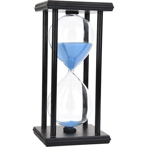 Sablier en bois de 30 minutes, minuteur, horloge, cadeau tendance, décoration pour la maison ou le bureau. (1/5)
