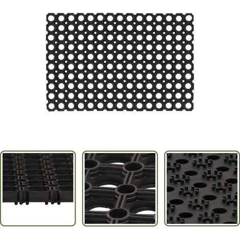 Tapis extérieur - Tapis en caoutchouc 5 pcs 16 mm 40 x 60 cm (1/5)