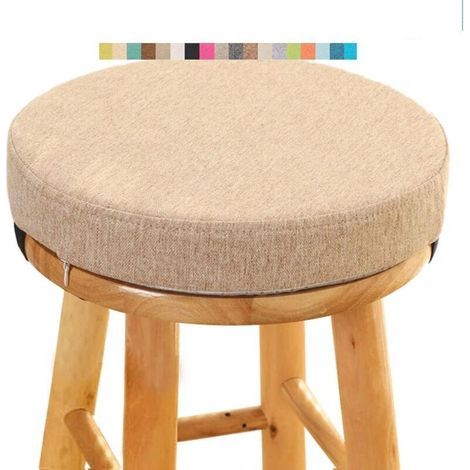 Coussin de Tabouret Ronde - Galette de Chaise Ronde Confortable - 30cm - Coussin de Chaise pour Salle à Manger, Cuisine, Bureau, Bar, Jardin, Intérieur/Extérieur(A15,30x5CM/11.8x2inch) (1/4)