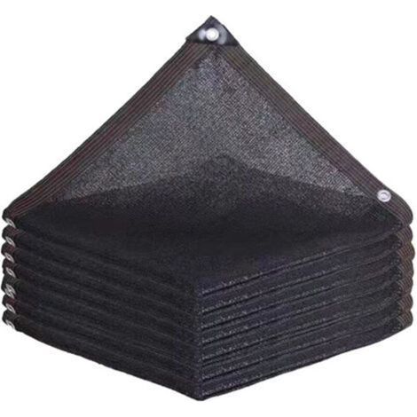 Sonnensegel für Gartenpflanzen - 2 x 1 m - Schwarz - Sonnenschutz - Netzgewebe mit Ösen - Sonnenschutzmarkise für Pergola, Terrasse, Blumenbeete, Rasen, Hundezwinger, Hühnerstall (1/5)