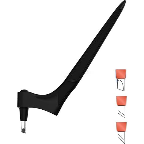 Ensemble de couteaux rotatifs pour la découpe du papier, comprenant 3 lames et des outils de sculpture artistique noirs. (1/3)
