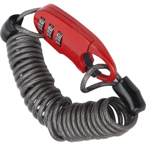 Câble antivol à combinaison universel pour vélo, moto et équipements sportifs, serrure portable sécurisée (1/5)