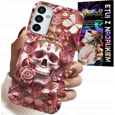 Custodia per Samsung Galaxy M13 4G - motivi femminili e alla moda, teschi e rose (1/5)