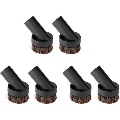 Cepillo para aspiradora 6X para pelo de mascotas, accesorio de cepillo redondo para aspiradora, cepillo universal para polvo compatible con la mayoría de los accesorios de aspiradora.