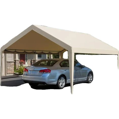 Housse de garage pour voiture, résistante aux UV, imperméable, vert armée (1/2)