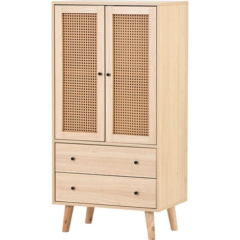 Buffet de salle à manger et de salon, commode, meuble de rangement, meuble TV avec portes et tiroirs, grand espace de rangement, largeur 60 cm (1/5)