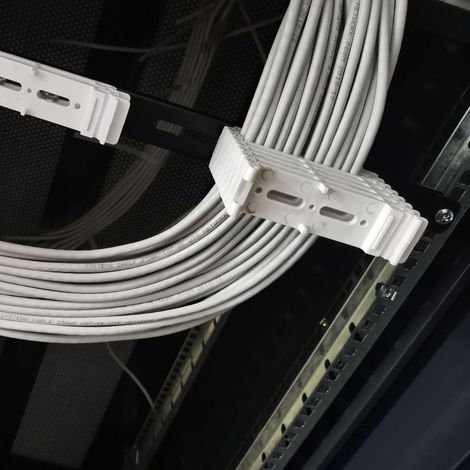 Kabelorganizer aus Polypropylen mit Clips für Büro und Zuhause, 143,00 g
