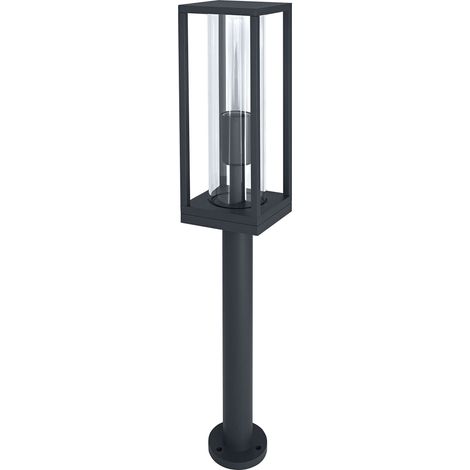 Lampadaire LED et lampe de chemin pour 1x lampes E27, lampe avec cadre design pour extérieur pour éclairage direct, en aluminium, Endura Frame 60 cm Post E27 Gris Foncé (1/5)