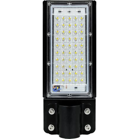 Lampe de rue LED 50 W, étanche IP65, 50 LED, avec support de montage (AC 180-240 V)
