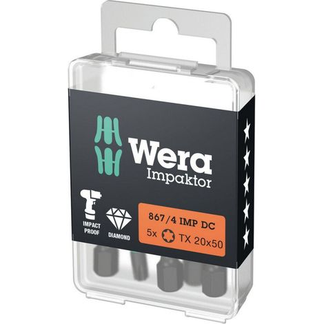 Wera 867/4 IMP DC TORX T20 50 mm Multicolor (1/2)