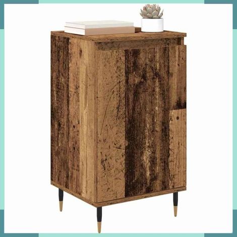 881681 Buffet 2 pcs Bois Ancien 40 x 35 x 70 cm (1/5)